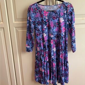 Floral Blue and Pink Dress